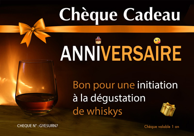 offrir en chèque un bon cadeau dégustation whisky Japonais pour un anniversaire à paris